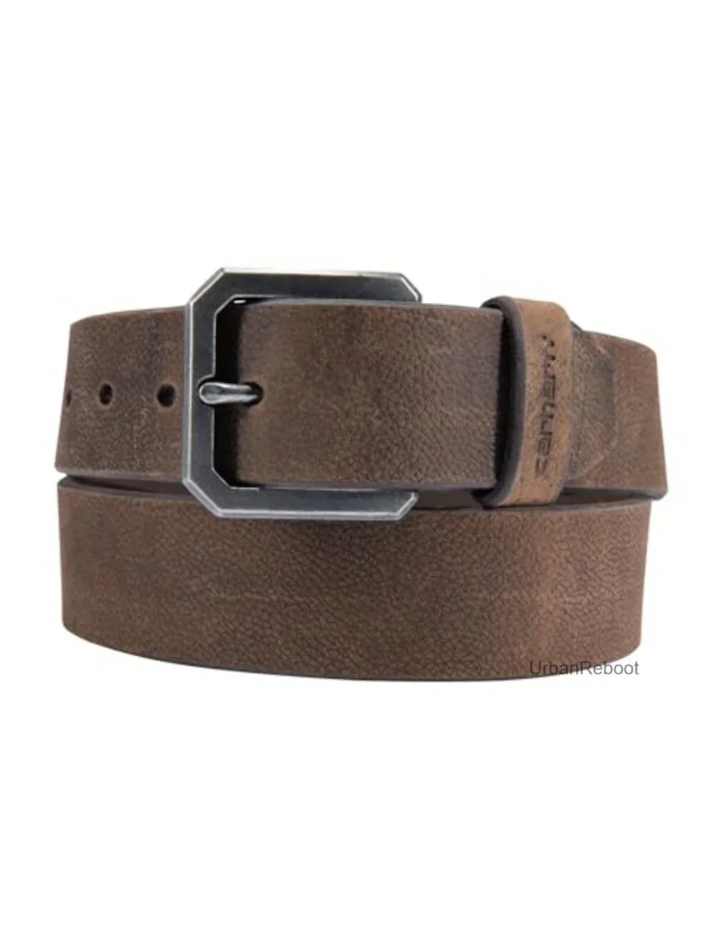 Full Grain Saddle Leather Belt with Antique Nickel Hardware